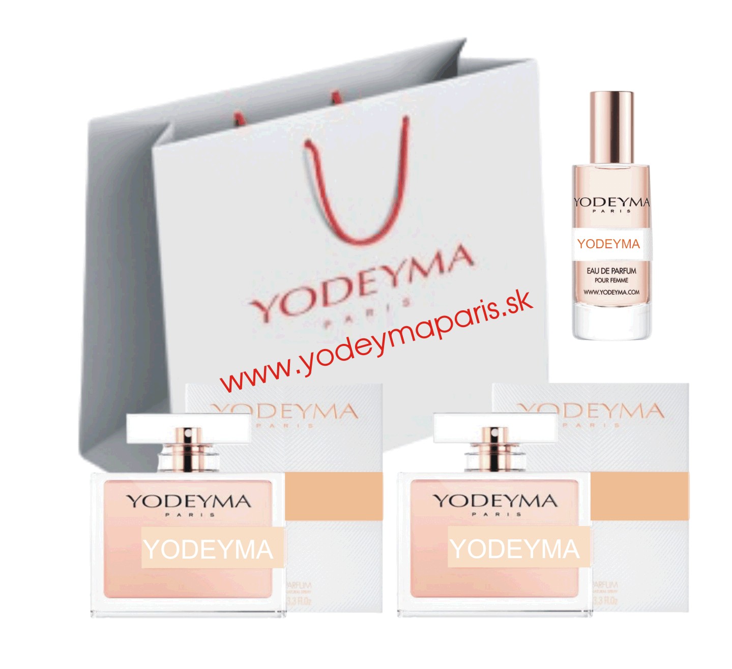 ..YODEYMA Vália SET 2 x 100ml + 15ml + taška